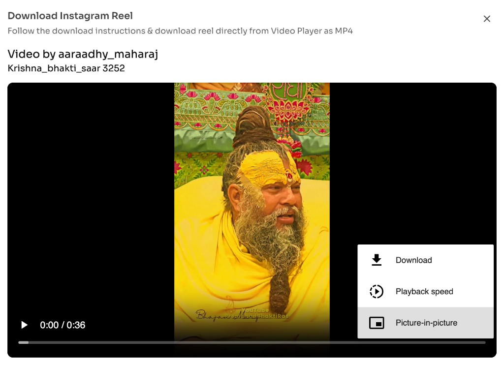 How to download an Instagram Reel — Download MP4 — Use the video player menu Download option to save the Instagram Reel as MP4 How to download an Instagram Reel — Download MP4 — Use the video player menu Download option to save the Instagram Reel as MP4